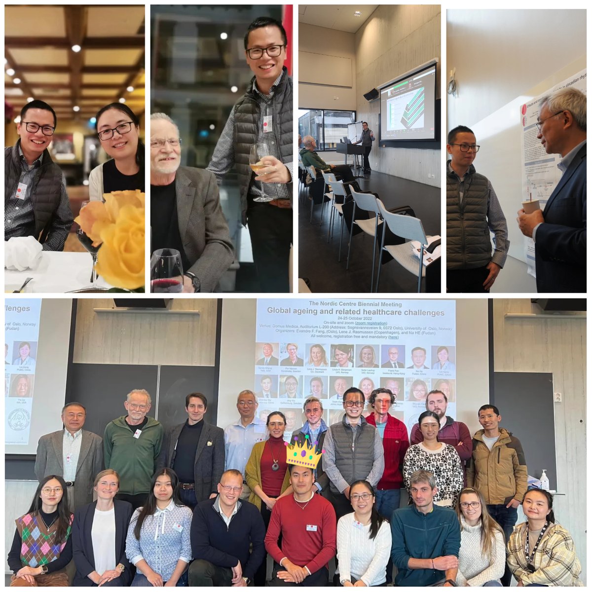 Really enjoyed the 2022 Nordic-Shanghai Meeting on #Ageing and #SocietalChallenges held @OsloUniversity by @TheFangGroupUiO talking about #aging #NAD #senescence #ai #aiforhealth #drugdiscovery #omics #socialsciences and most importantly #networking and build up #collaborations