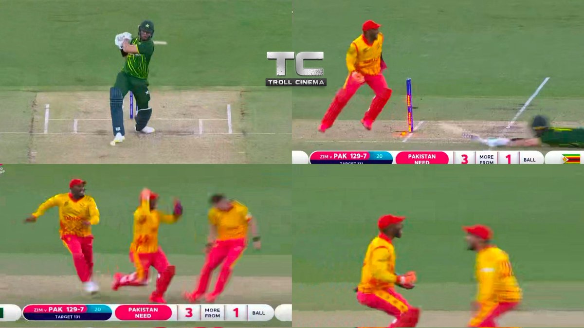 The beauty of T-20 matches 🔥🔥 Zimbabwe beats Pakisthan by 1 run ! #PAKvsZIM