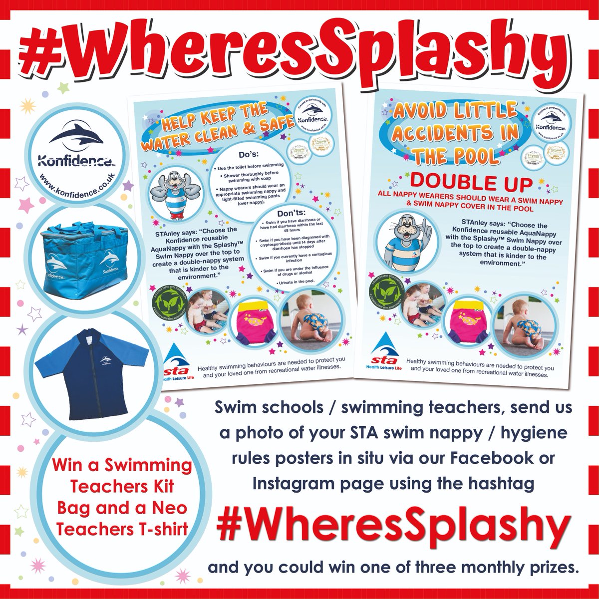 After three years away, we can’t wait to meet up with everyone from the swimming teaching world again at the <a href="/STA_HQ/">STA</a> national conference this Saturday in Leicester – and launch our new #WheresSplashy competition 💦