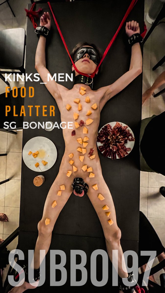 ✉️Got invited to a DINNER and turns out being the DINNER myself 🍽️ 🎩Host: @sg_bondage ⛓️Handler/Incharge: @kinks_men