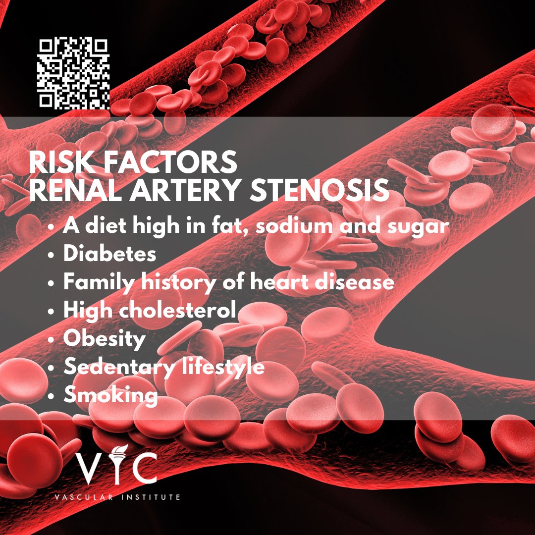 Know your Risk Factors for developing RAS.
#VICOctober #VIC #VICVascular #Veins #Endovascular #ArteryDisease #FLOW #VascularSurgery #VaricoseVeins #PAD #CAS #RAS #Aneurysm #Arterial #CLI #CLIFighter #Carotid #Peripheral #Renal #Atherosclerosis #Plaque #Stroke