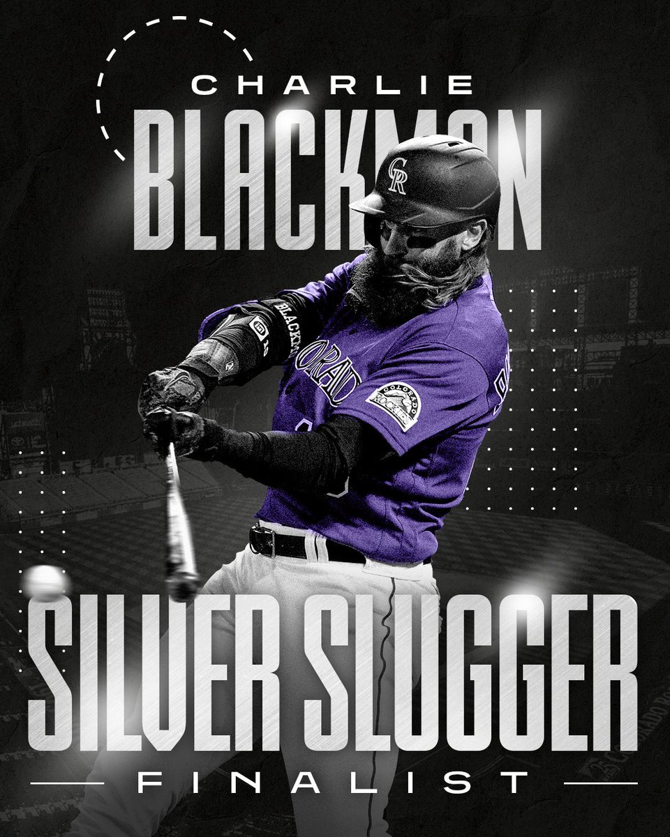 Congrats to Brendan Rodgers (2B) and Charlie Blackmon (DH) on being named #SilverSlugger Finalists!