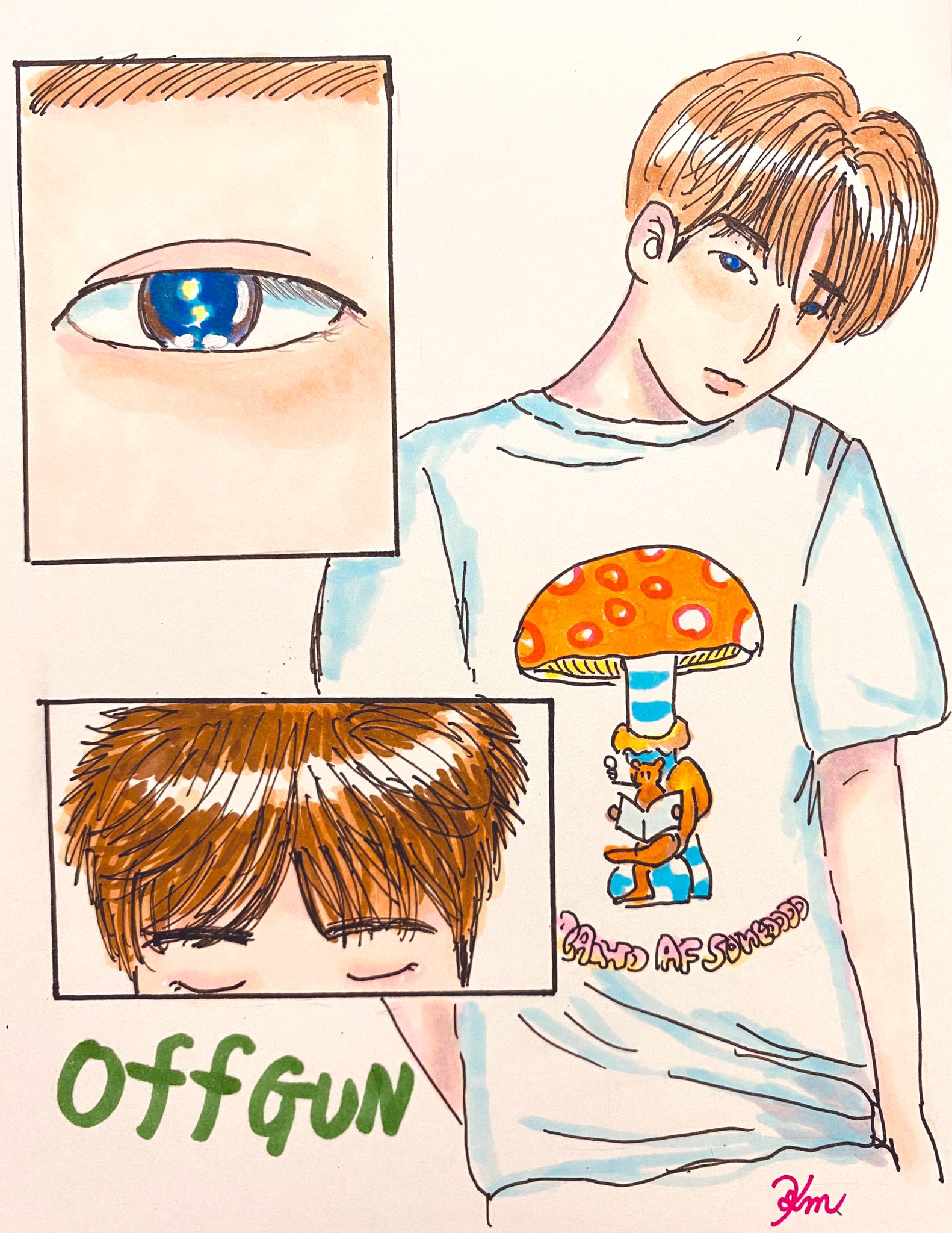 Gunくん 直筆サイン offgun