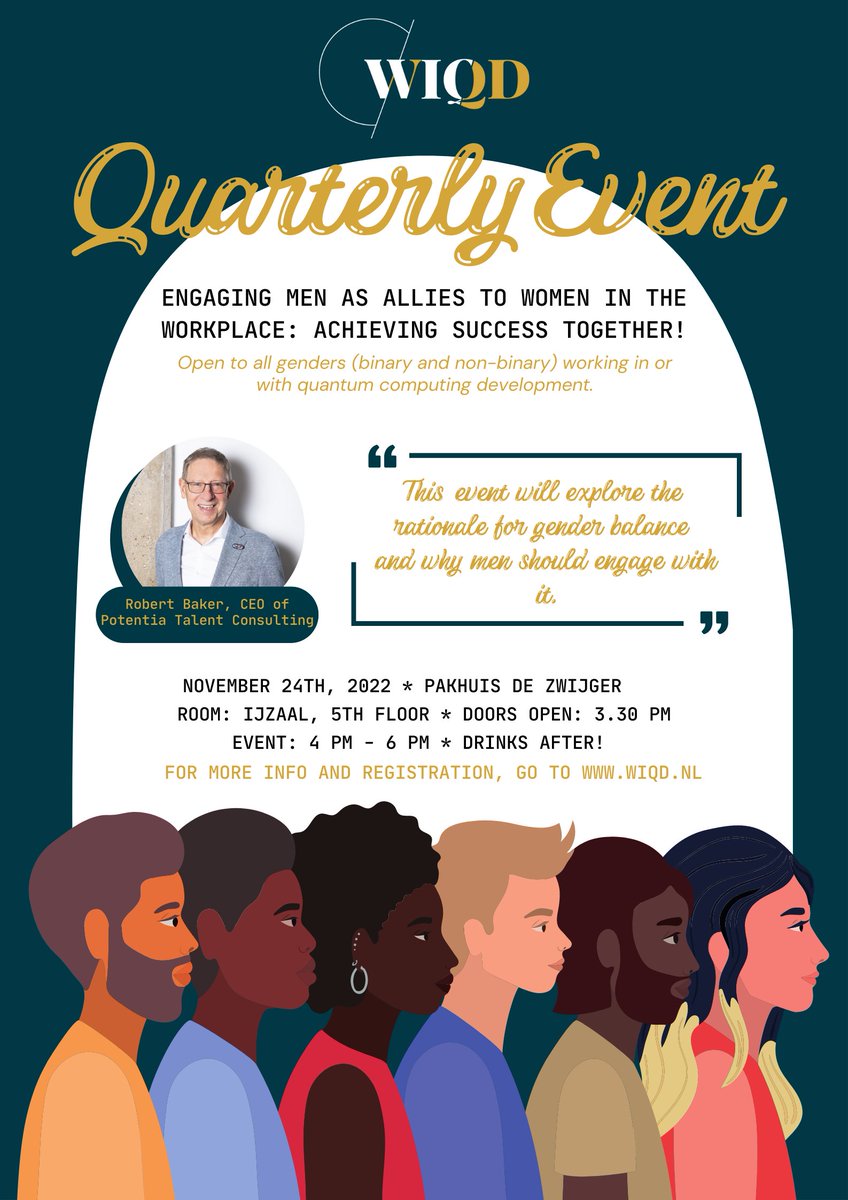 Women in Quantum Development (@wiqd_nl) on Twitter photo For our Quarterly Event we'll explore the rationale for gender balance & why men should engage with it. We'll also have an open discussion on what success looks like and how to achieve it. Join us for this ground breaking event to learn more! > bit.ly/3gPBUJz <a href="/De_Zwijger/">Pakhuis de Zwijger</a> For our Quarterly Event we'll explore the rationale for gender balance & why men should engage with it. We'll also have an open discussion on what success looks like and how to achieve it. Join us for this ground breaking event to learn more! > bit.ly/3gPBUJz <a href="/De_Zwijger/">Pakhuis de Zwijger</a>