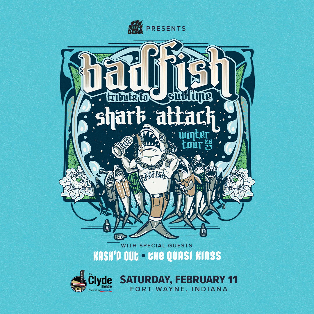 ClydeTheatre's tweet photo. CLYDE PRESALE OFFER!🚨Grab tickets to these two new shows until 10PM tonight using codes below! 

Big Head Todd &amp; The Monsters
Tuesday, January 17
Code: CLYDE
🎟: https://t.co/61U04Zjgs6 

Badfish: Sublime Tribute
Saturday, February 11
Code: 989THEBEAR
🎟: https://t.co/CgHL0HcYo2 https://t.co/L1ki0yGr3N