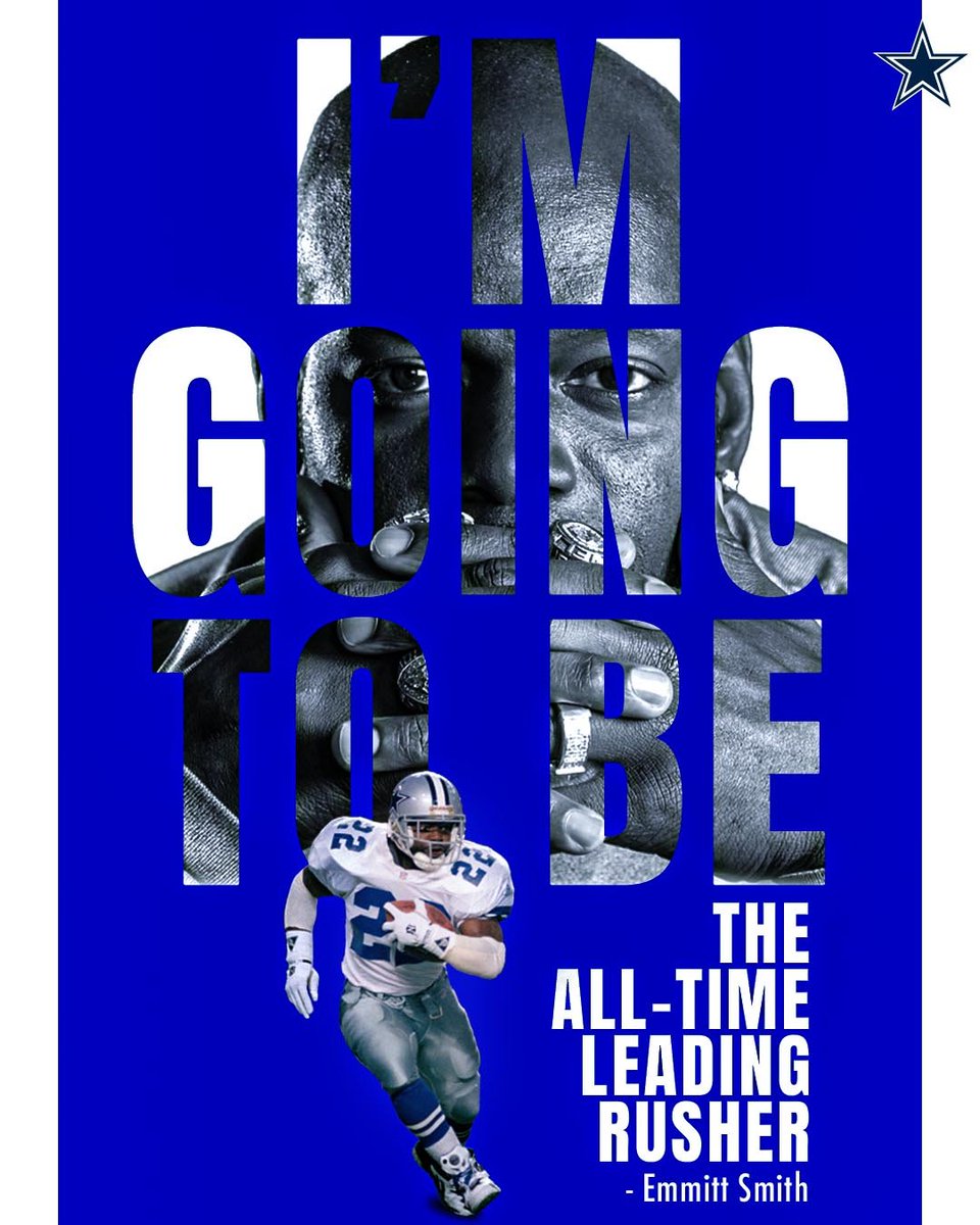 20 years ago today, <a href="/EmmittSmith22/">Emmitt Smith</a> reached a goal he always knew he was destined for.

Happy record-setting anniversary to the <a href="/NFL/">NFL</a>'s ALL-TIME leading rusher!