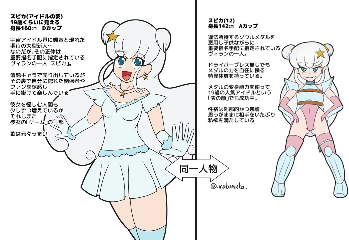 うちの子
シリアルキラーアイドルヴィラン、スピカ 