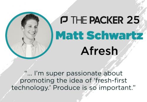 afreshai's tweet image. Congratulations to our CEO and co-founder, @matt__schwartz for being recognized on this year's Packer 25 list! Afresh is committed to driving innovation in fresh and Matt's passion for produce is clear. Learn more in this Q&amp;amp;A with @thepacker. hubs.li/Q01qS9S50 #packer25