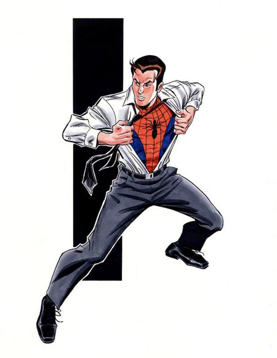 RT @spideymemoir: Peter Parker, Spider-Man, art by Ron Frenz! https://t.co/ySdunPqXww