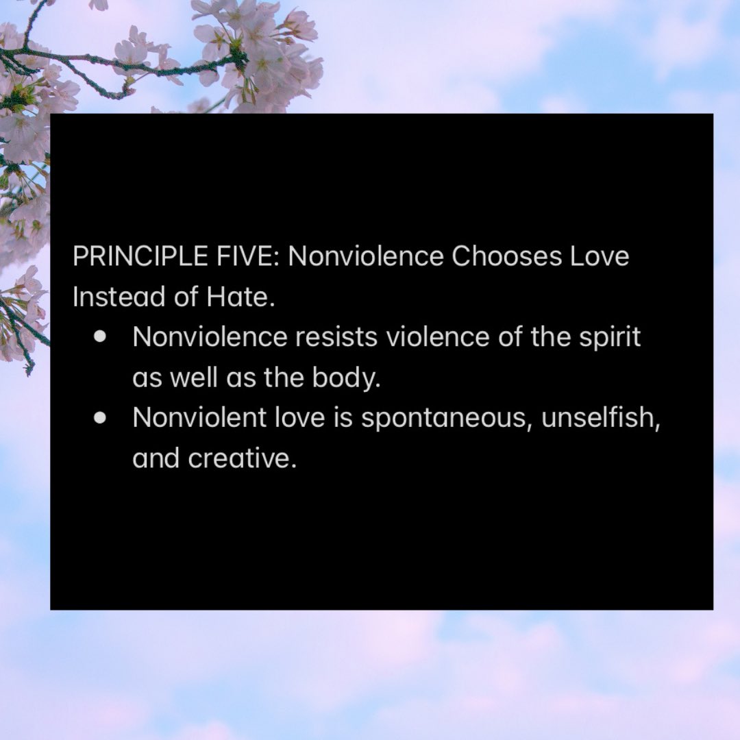 🧵“Nonviolence chooses Love instead of Hate.” One of the hardest things to do is to love someone who seeks to do you harm. It’s hard to love someone who never apologizes…