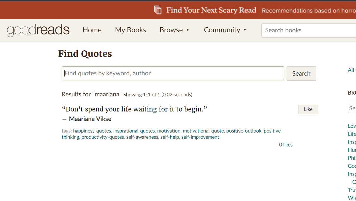 operamaariana's tweet photo. I am a quoted author! Thank you to one of my beta readers for submitting this to Goodreads! I am so proud that it inspired you!
To be released next month!
#thursdaythoughts #thursdaymotivation #thankfulthursday #quoteoftheday #motivationalquotes #thoughtfulthursday #booklover https://t.co/2RAhYaU5Kx