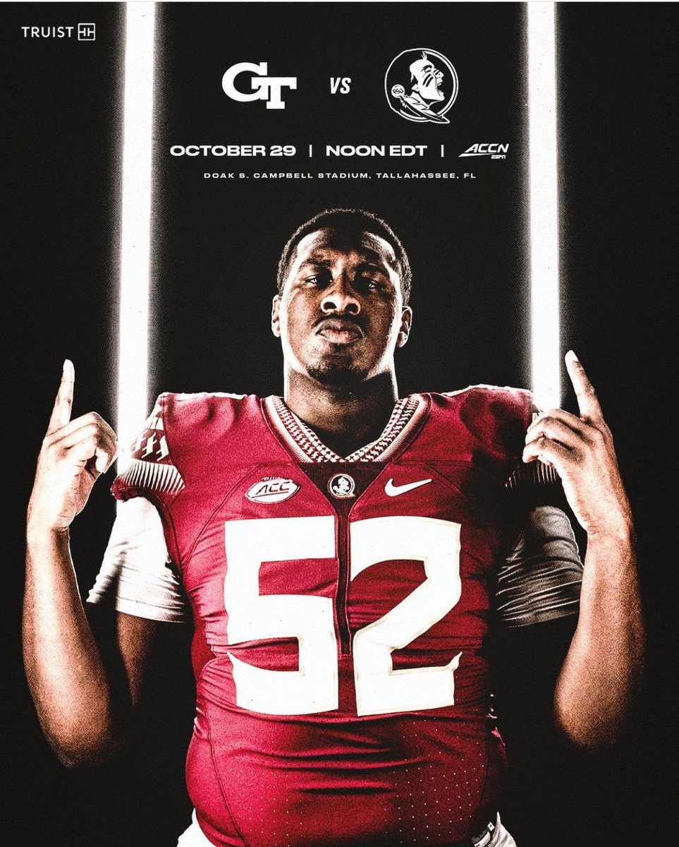 Conway Grad, Robert Scott, on the Florida State Seminoles Game Day post! We are proud of your Big Rob! 
#GoNoles #GoCats #sixlegs 🚾🏈