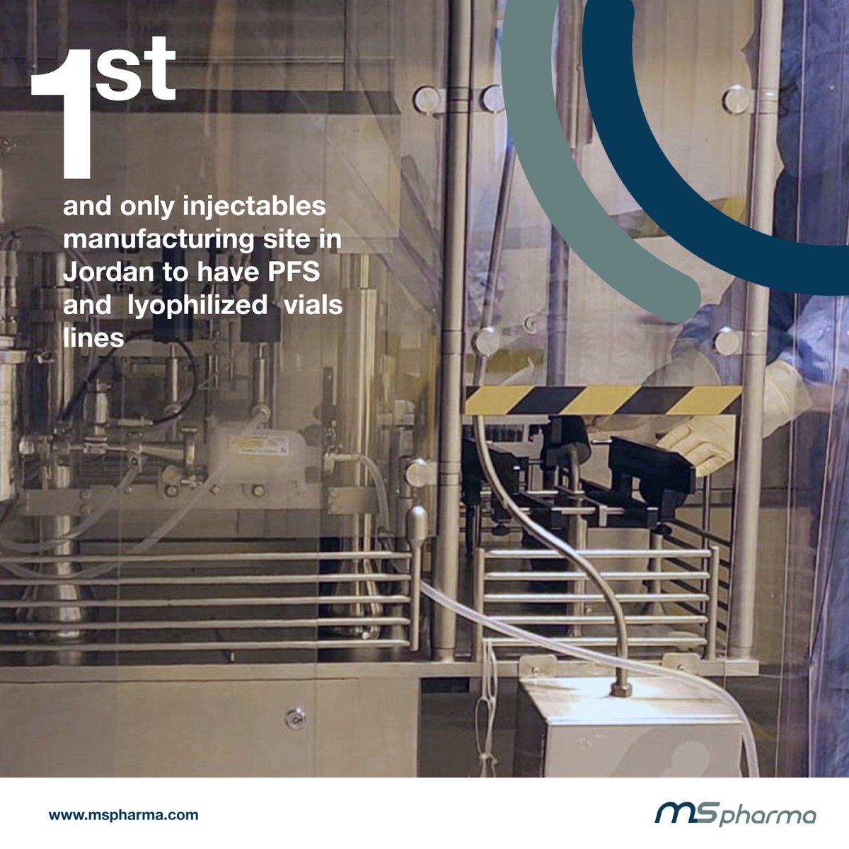 MSPharma__'s tweet photo. We are the first and only injectables manufacturing site in Jordan to have the PFS and lyophilized vials lines that aim at covering the needs of the local and international markets.
#mspharma #pharmaceutical https://t.co/eaCtDEcORk