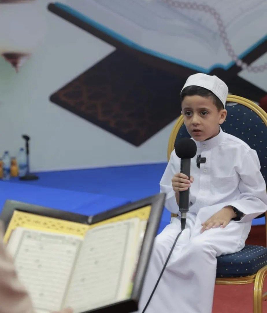 5Pillarsuk's tweet photo. Palestinian child, Hassan Al-Najili, 6, from Gaza has completed the memorisation of the Holy Quran, becoming the youngest hafiz in Palestine. https://t.co/UVr6yjhOsZ