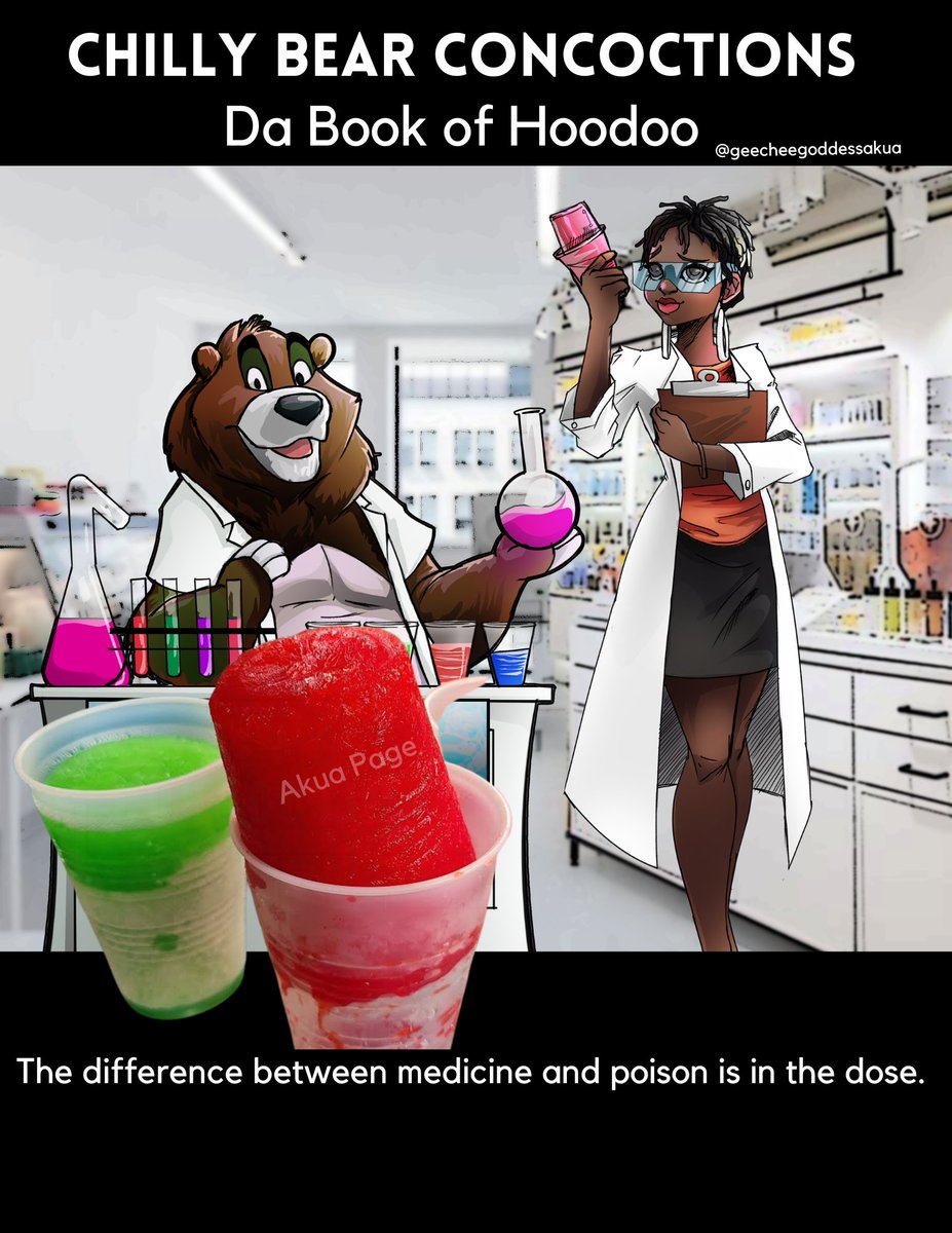 Im happy to introduce my first
Geechee comic 
"Chilly Bear Concoctions Da Book of Hoodoo". This story follows Kenzie, a young orphan girl who was raised on a farm in Charleston, SC. 
It cost $0.00 to share, selling the cover for $2.00