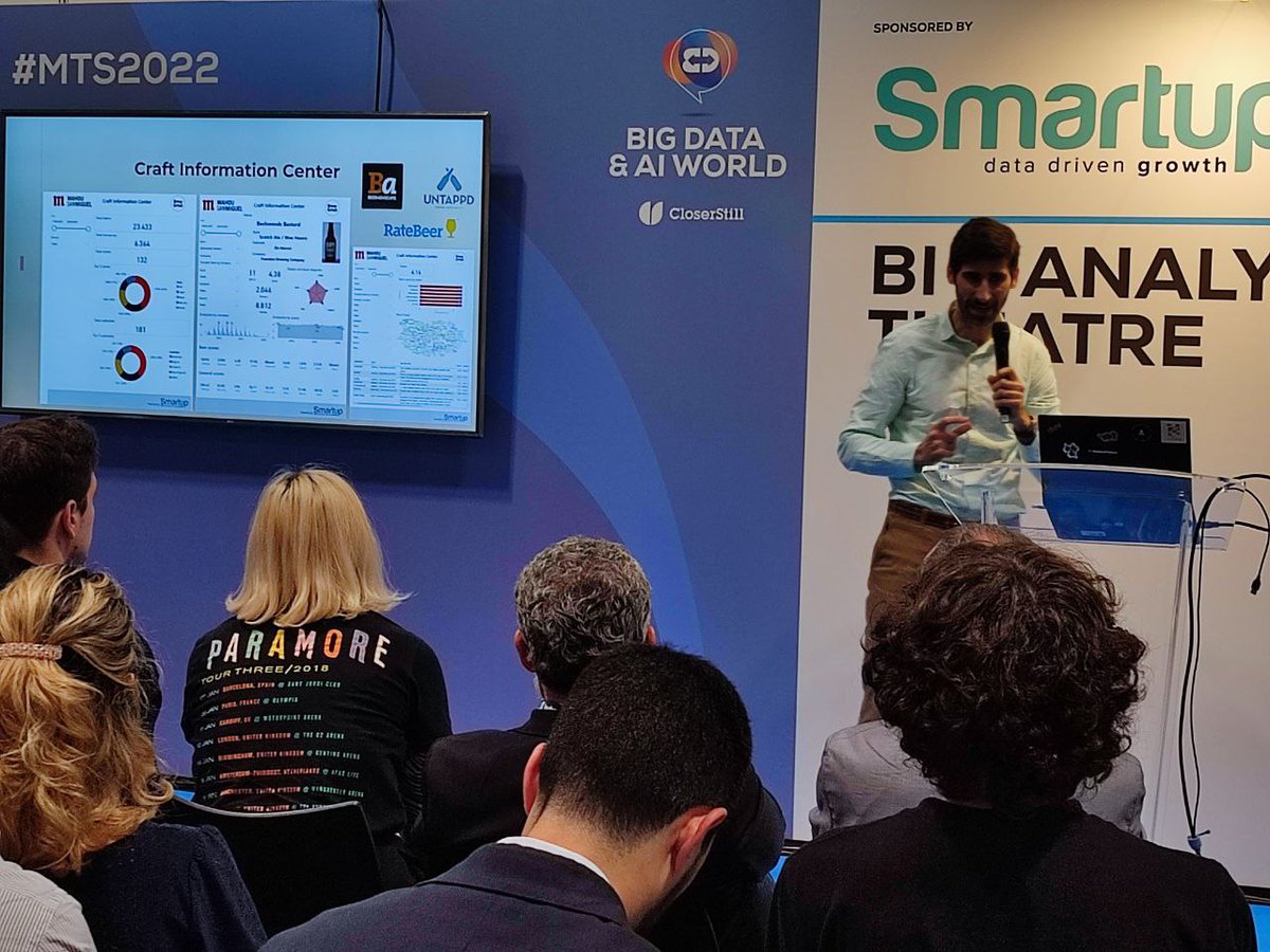 MadridTechShow's tweet image. Las principales redes sociales en el mundo cervecero, expuesto por Javier Garrido de @mahou_es son : RateBeer, BeerAdvocate y UNTAPPD.
#MTS2022 #BDAIWMadrid