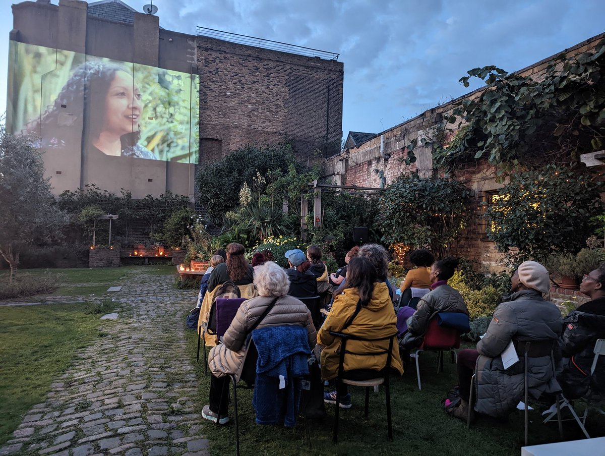 #TheColourOfTransformation film screenings tonight in the most beautiful setting @meanwhilegdns! 🎥 🦋

Get your free tickets for upcoming screenings here and hear these amazing women's stories and voices: bit.ly/3BKrgKM @BryonyBA @savebutterflies 🎬