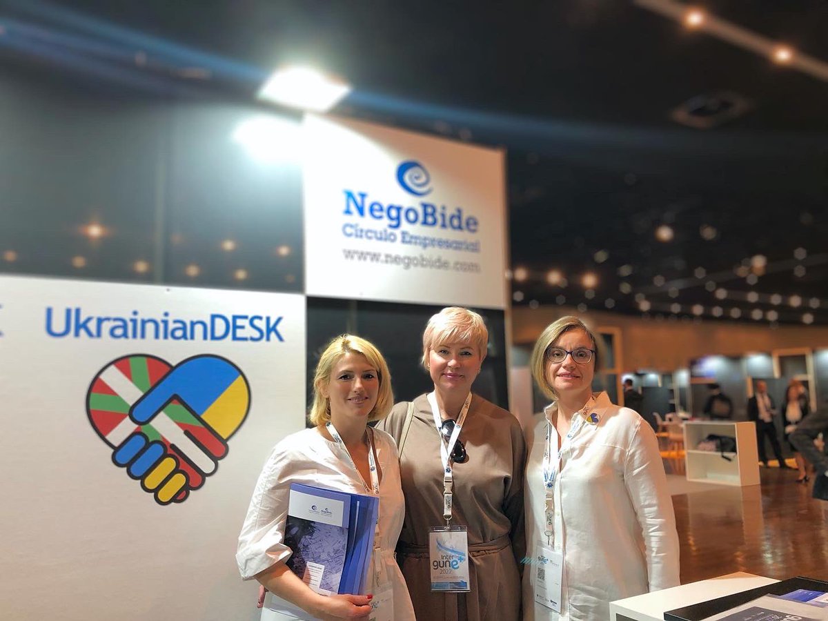 Ukrania_SOS's tweet photo. Presentamos Ukranian DESK en #INTERGUNE 2022, el evento para internacionalización de las empresas vascas en #Euskadi
Empresas, instituciones, clusters de todos los ámbitos: #industria, energías renovables, #MedioAmbiente #servicios, junto con el #talento joven
@BEC_Bilbao https://t.co/WFze1StE6h