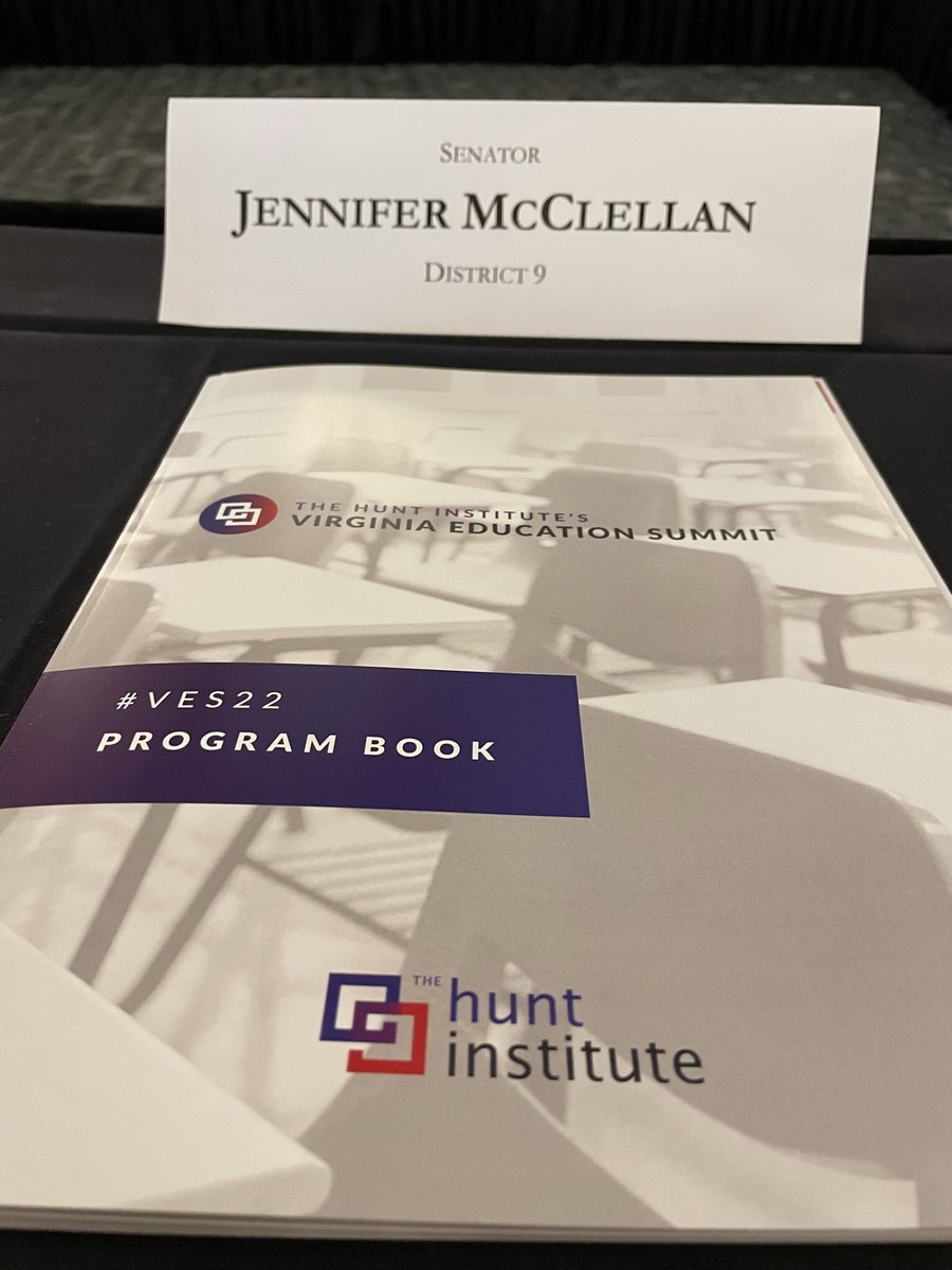 JennMcClellanVA's tweet photo. I’m at @radfordu today for Day 1 of the @Hunt_Institute’s 2022 Virginia Education Summit for a dialogue between legislators and national experts on education issues facing the Commonwealth. Follow the conversation at https://t.co/vAju0XeBFy
#VES22 https://t.co/2CYKjUdAQp
