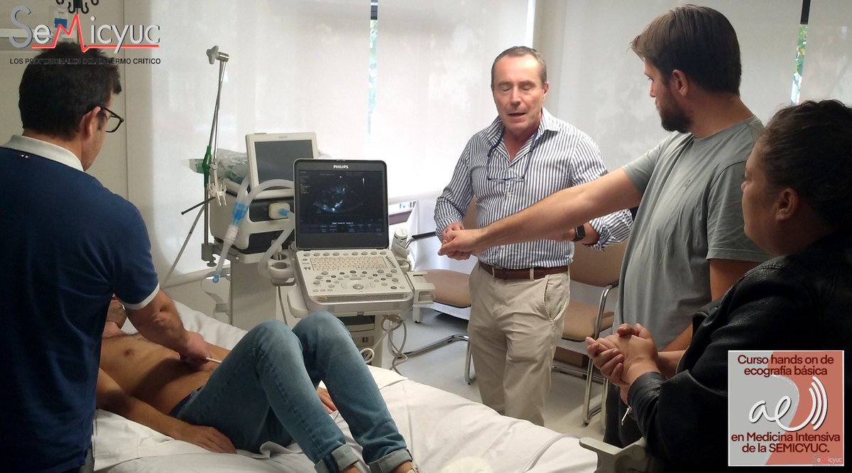Hoy hemos celebrado en nuestra sede el I Curso #HandsOn de Ecografía Básica en #MedicinaIntensiva, lo que ha permitido a más de 20 socios continuar su proceso de especialización. Recuerda que este curso es válido para nuestra acreditación en Ecografía Básica.