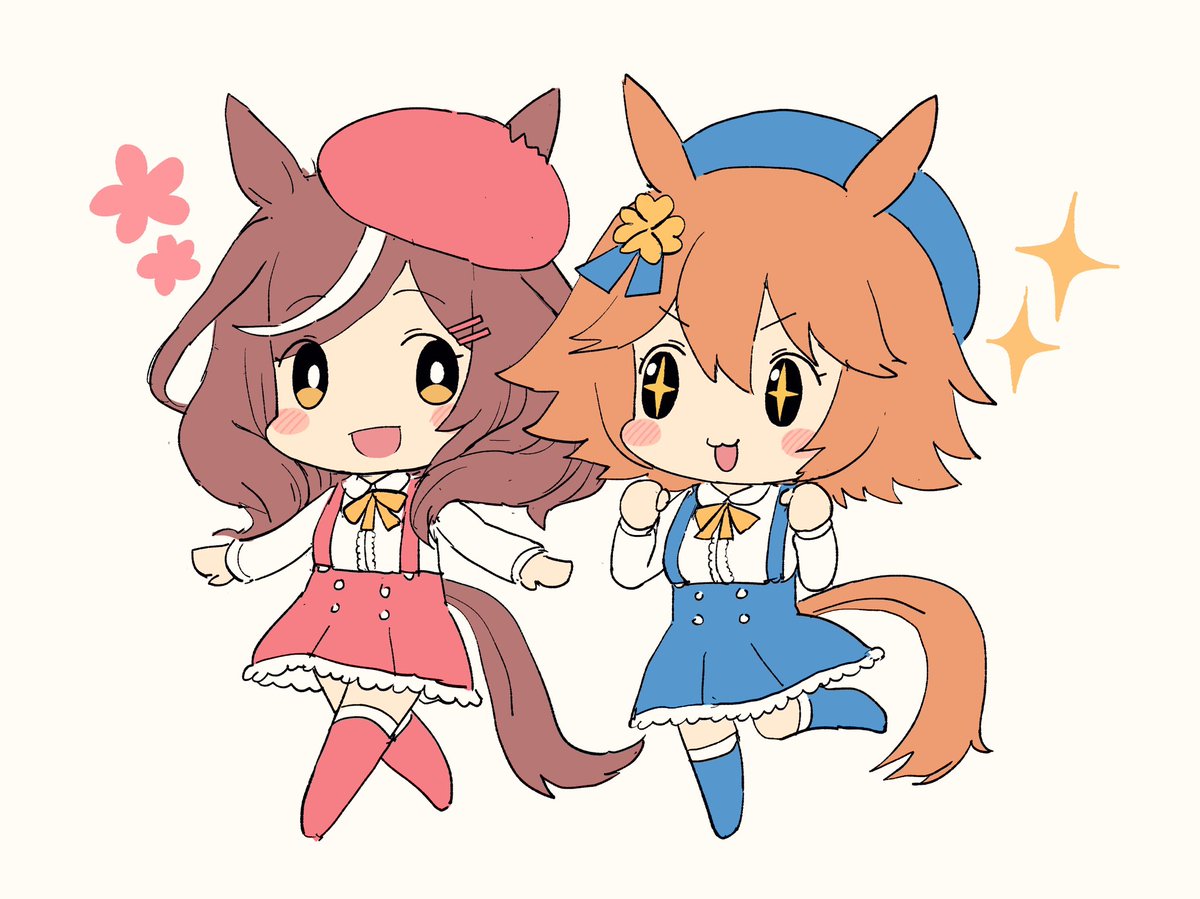 マチカネタンホイザ(ウマ娘) ,マチカネフクキタル(ウマ娘) 「マチマチ 」|しもゆき🍀のイラスト