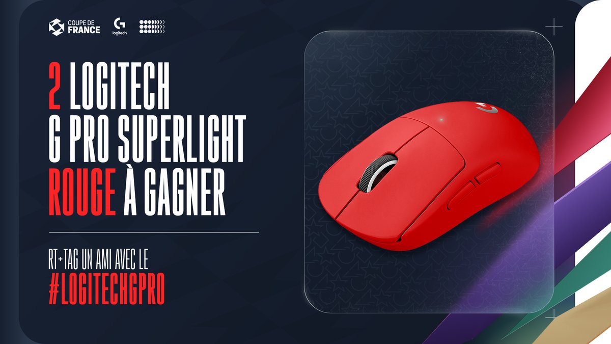 À l'occasion de la Coupe de France de League of Legends, on vous offre la petite dernière de @LogitechGFrance 🥰 Pour participer au TAS: rt + tag ton/ta mate avec qui tu veux partager le lot avec le #LogitechGPro !