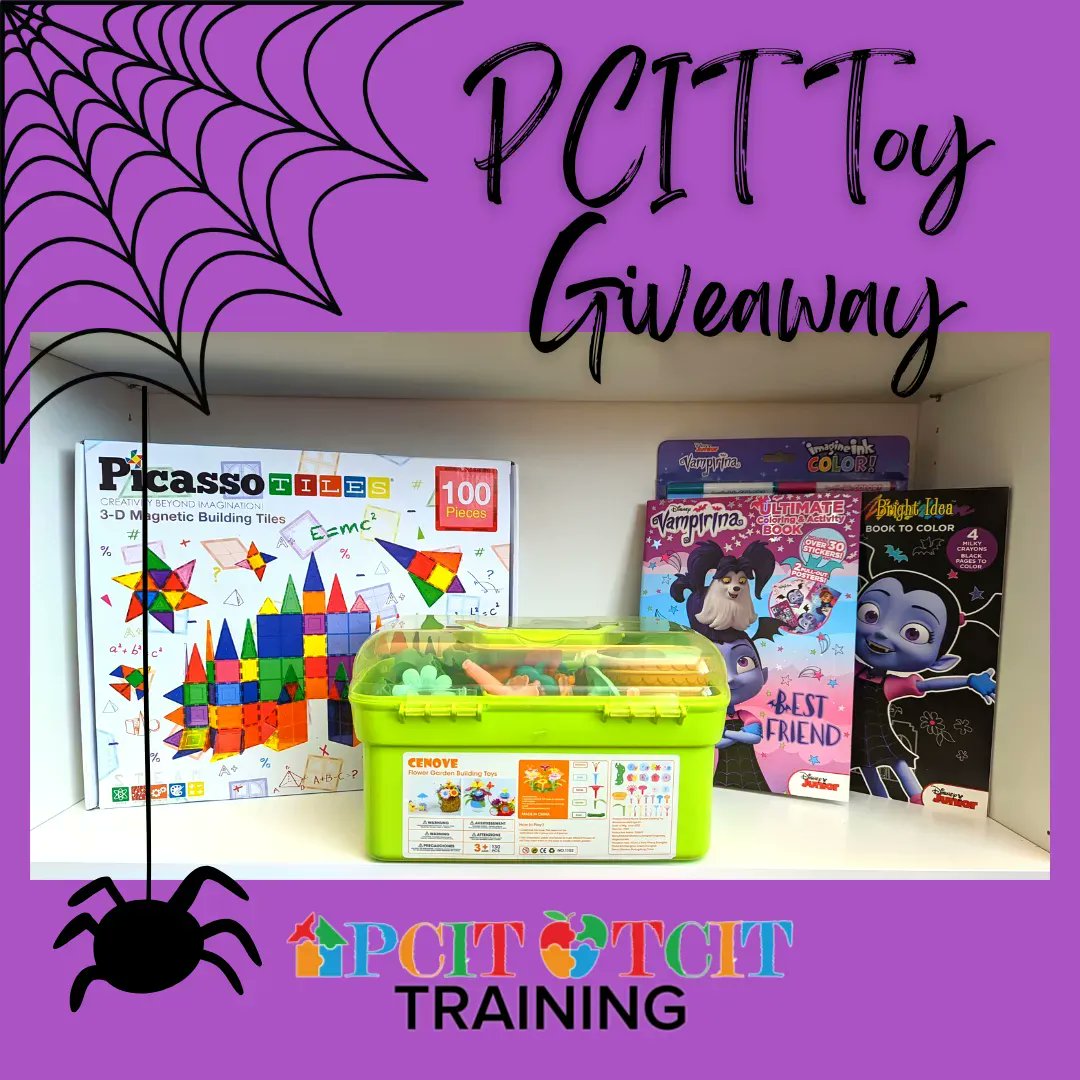 PCIT_Inc's tweet photo. Monday we are drawing for this PCIT Toy package!
To enter in the drawing, like this post & comment below what was your favorite Halloween costume you ever wore? https://t.co/qCMrQslThS #pcit #pcittraining #pcittherapy https://t.co/Gqn1C9Q14e