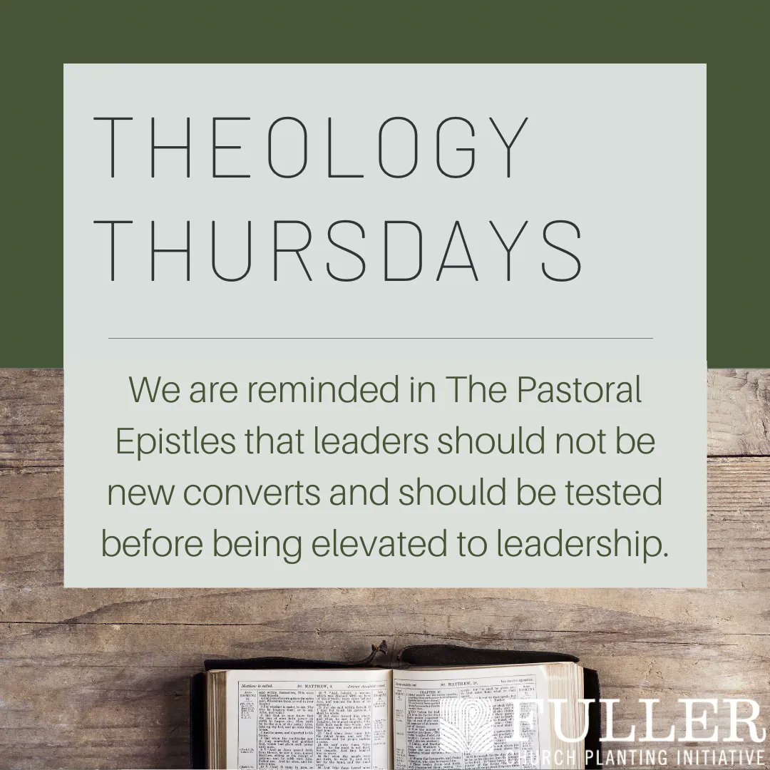 FullerCPlant's tweet photo. The Pastoral Epistles (1 &amp; 2 Timothy and Titus) are great reminders of the need to emphasize character over giftedness, sound doctrine over charisma, and the willingness to rebuke when needed over great communication skills. #theologythursdays #fcpi #churchplanting https://t.co/b1w8CAdjgL