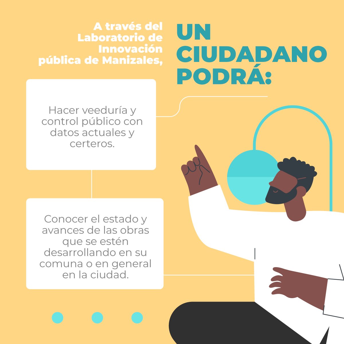 Labciudad_UC's tweet photo. 🧩 La innovación pública busca abrir espacios en los que quepamos todos, sí, todos: estudiantes, ciudadanos y empresarios para dar valor a lo público. 

#LoPúblicoNosPertenece https://t.co/o2DmobWICn