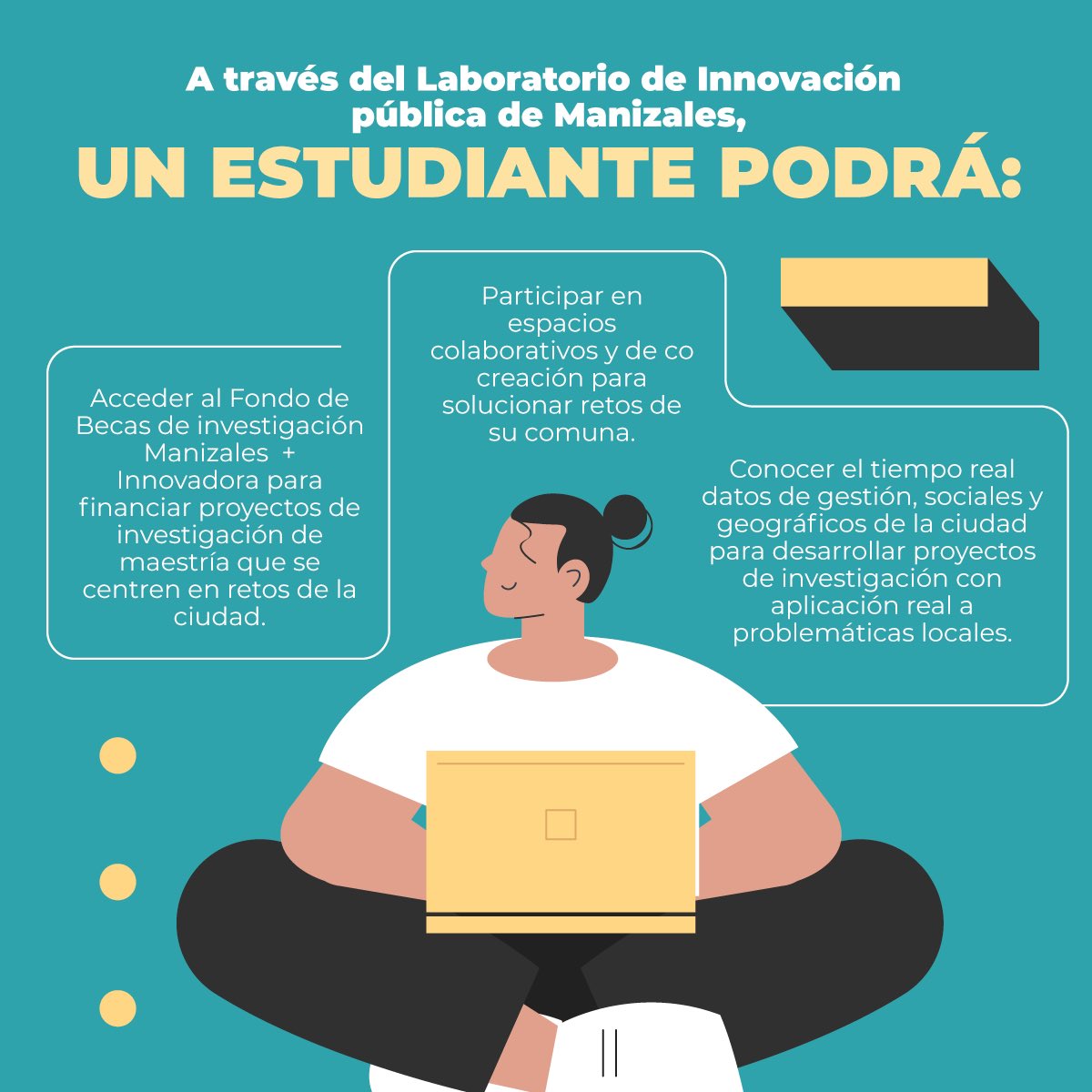 Labciudad_UC's tweet photo. 🧩 La innovación pública busca abrir espacios en los que quepamos todos, sí, todos: estudiantes, ciudadanos y empresarios para dar valor a lo público. 

#LoPúblicoNosPertenece https://t.co/o2DmobWICn