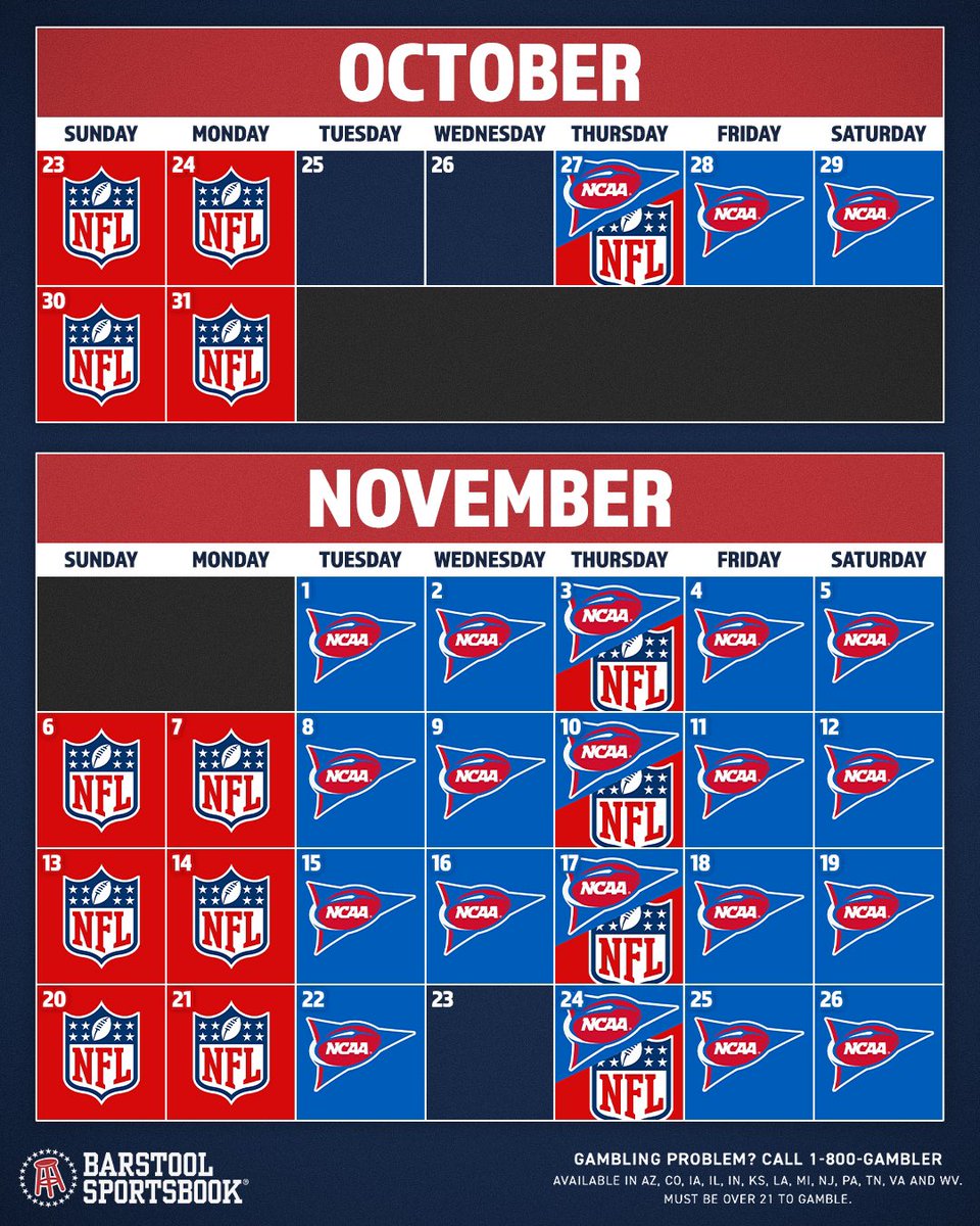 stoolgambling's tweet image. 27 straight days of football starts today.

It’s beautiful.