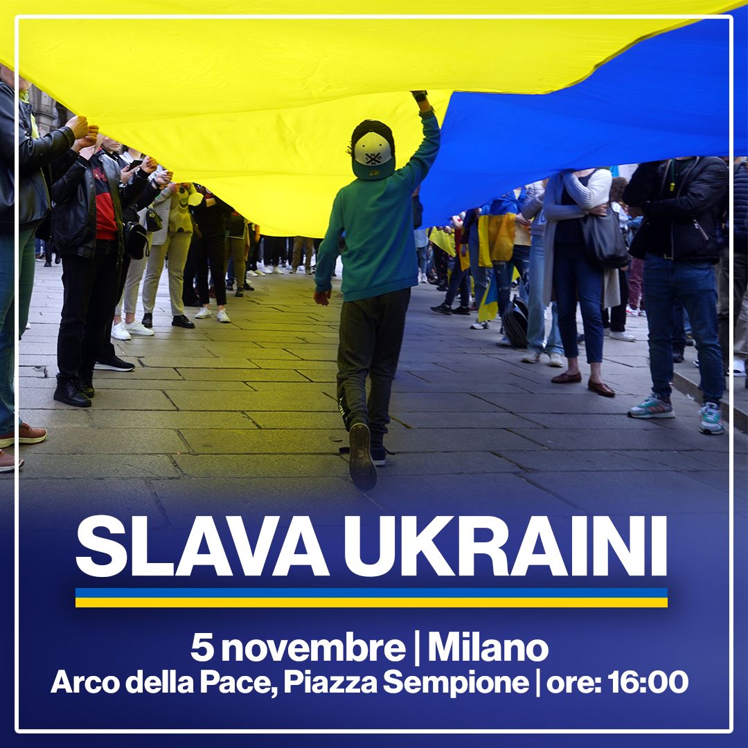 CarloCalenda's tweet photo. Ci vediamo il 5 novembre alle 16 all’Arco della Pace a Milano per manifestare insieme contro la resa di Kiev. Perché chiedere lo stop dell'invio delle armi non vuol dire favorire la pace, ma consegnare l’Ucraina agli aggressori russi. https://t.co/vKfs4o8EGu