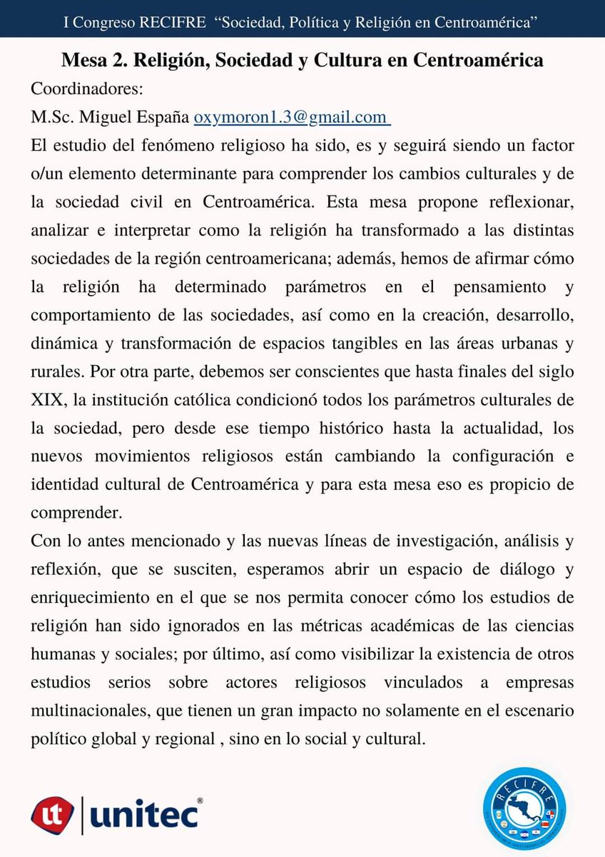 _recifre's tweet photo. La inscripción de ponencias a nuestro I Congreso, sigue abierta 🥳 
Les recordamos las mesas que conformarán nuestra actividad 👇
Consulten nuestras mesas en el hilo 
Link de inscripción: https://t.co/dYuhhyfqjr
Consultas al correo: recifre.ca@gmail.com https://t.co/6Vr50yqTEz