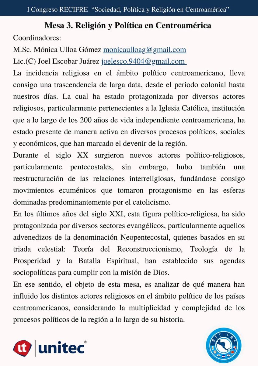 _recifre's tweet photo. La inscripción de ponencias a nuestro I Congreso, sigue abierta 🥳 
Les recordamos las mesas que conformarán nuestra actividad 👇
Consulten nuestras mesas en el hilo 
Link de inscripción: https://t.co/dYuhhyfqjr
Consultas al correo: recifre.ca@gmail.com https://t.co/6Vr50yqTEz