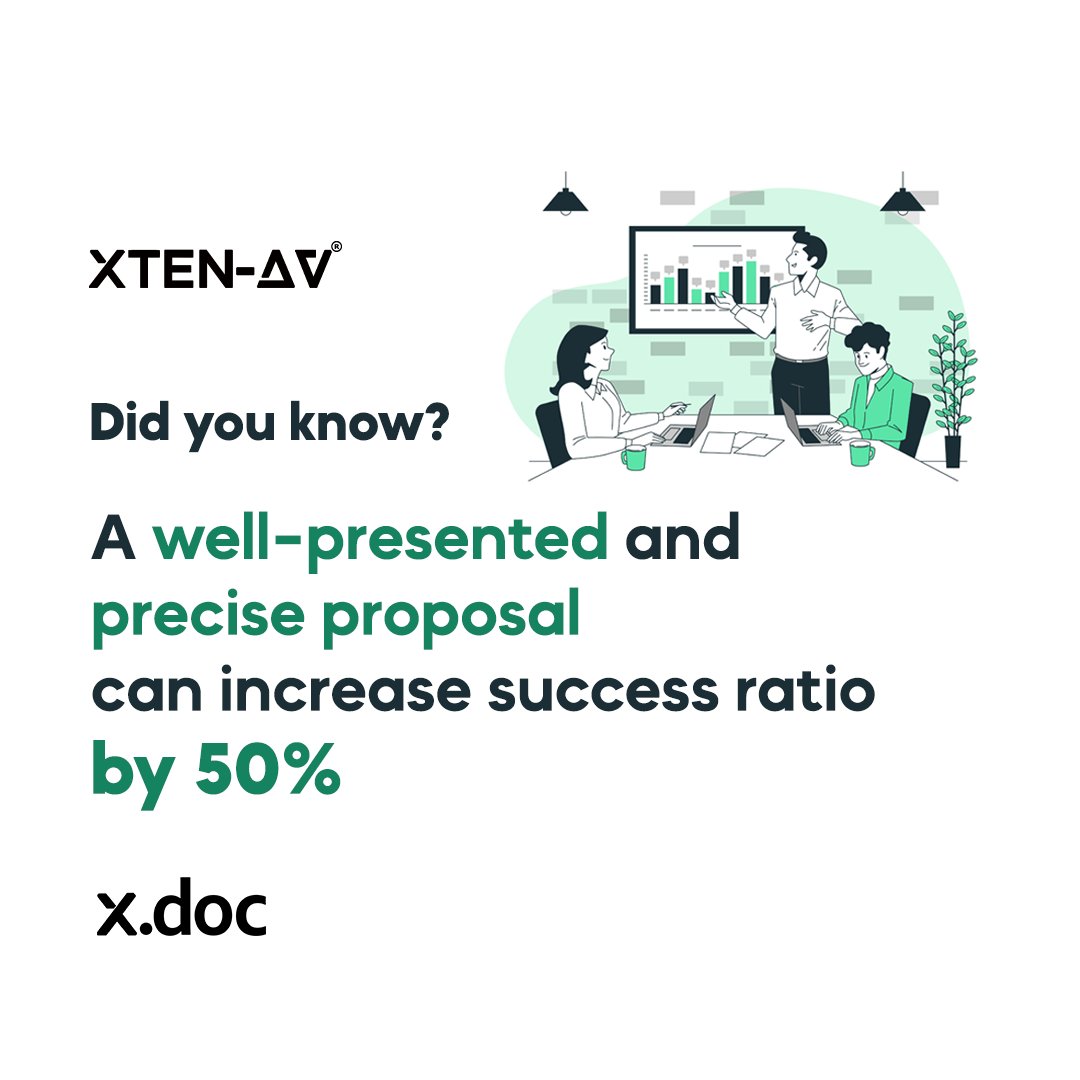 xten_av's tweet image. Your quotes are not losing you deals! Focus on great presentation and close deals left, right and center.
Check out #xdoc: app.xtenav.com/register

 #avtweeps #proposaltool #proposals #soundslikesuccess #innovation #avtech #xtenav