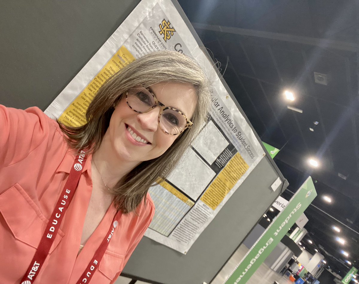 Friends at #EDUCAUSE22, come see my and Kris Durocher’s research about #StudentSuccess and #CurricularAnalytics today at poster spot 300. curricularanalytics.org
