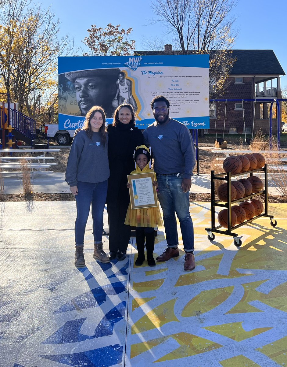 MsMarySheffield's tweet photo. Congratulations to @DAW_Washington, the NW Goldberg Cares team, and all of the project partners for the opening of the Curtis Jones Park! 🏀 If you have a chance, please stop by and support the hard work of this young man at 1941 Ferry St! https://t.co/lIwEyBwmQY