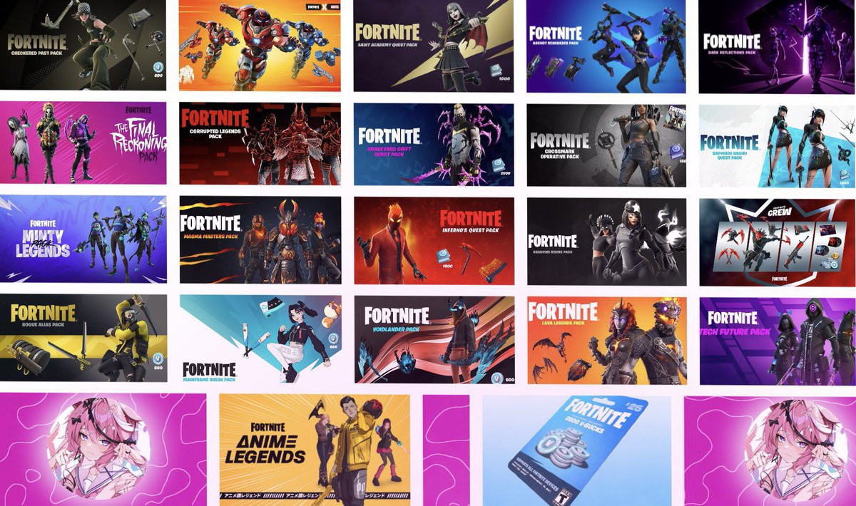 Rxtrogives's tweet photo. ~ Choose Your Pack 🎁
~ Retweet this tweet
~ Follow me and @pleasurestage w/🔔

Ends in 16 hours.
#Fortnite #Giveaways https://t.co/NrE6f3LoZd