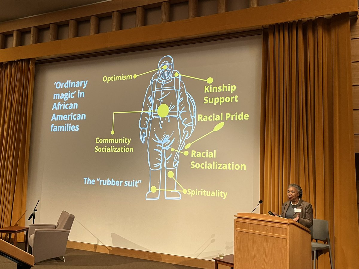 meriahdejoseph's tweet photo. Powerful talk by @MurryVelma that urges us to refocus resilience studies to be designed to take action *against* upstream policies that create and sustain adversities, inequities, and disparities. Highlights protective role of resistance #MNsymposium https://t.co/qdBVSNoQve