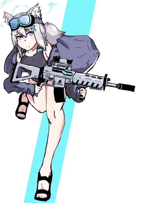 色合いの調整と、線トレス、背景仕上げたら出来上がりかなぁ#ブルアカイラスト部 