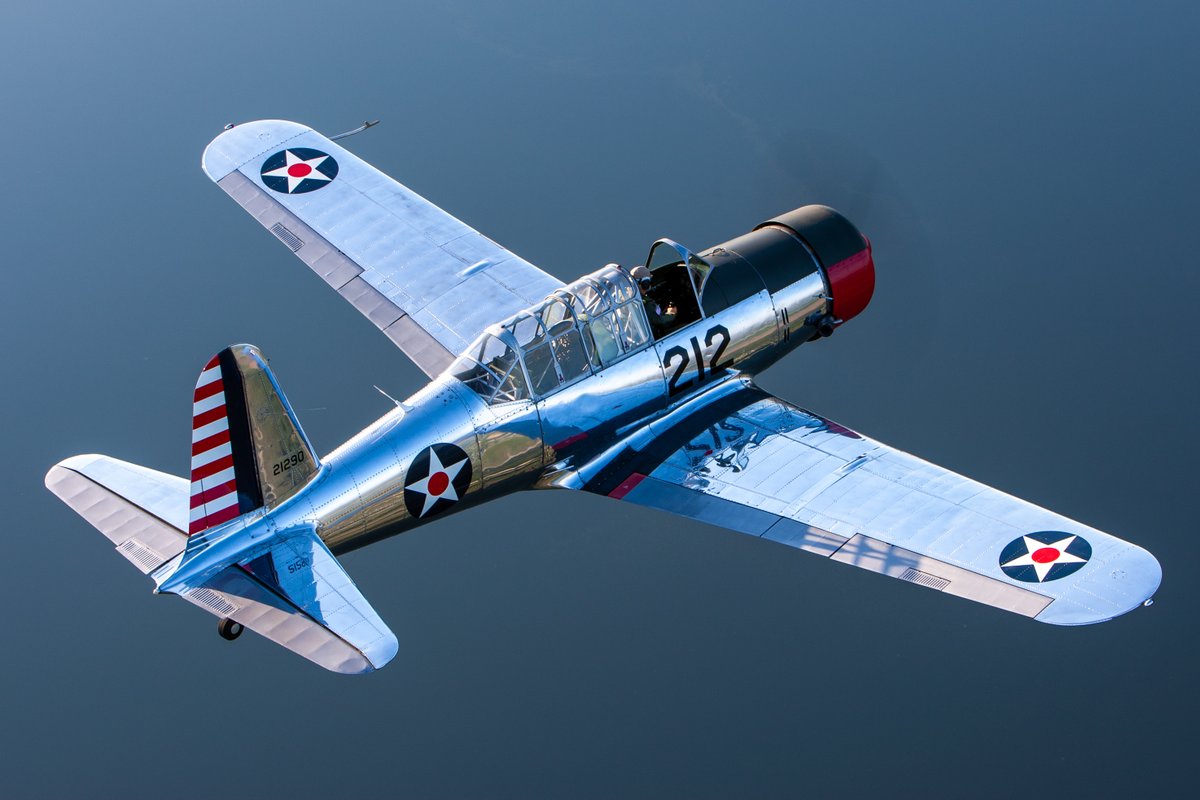 #TBT to @SunnFunFlyIn 2009 and this Vultee BT-13 Valiant! The airplane was one of the most important and widely used American basic trainers of WWII. The BT-13 had a more powerful engine and was faster and heavier than its primary trainer counterparts. 📸 Jim Koepnick