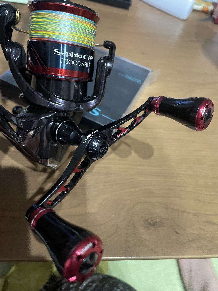 Seto_Newt's tweet photo. 使用している #エギング ロッドとリール

#SephiaCI4+ #S806M #C3000SDH

購入して3年、先日ようやく墨付けできた。 https://t.co/TsCGWHPQlo