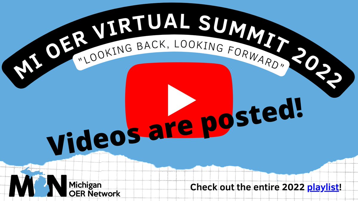 Video recordings from our #MIOER 2022 Virtual Summit are now online! Check out the entire playlist at youtube.com/playlist?list=…