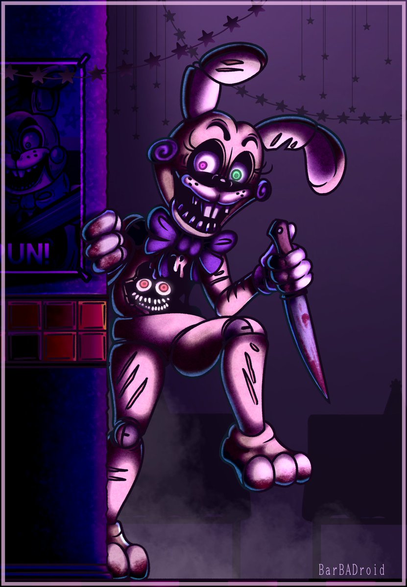 BarBADroid's tweet photo. As October finally arrives - the ancient curse finds new preys.
#FNAF #Halloween #oc #customanimatronic #redesign #curse #horror #freddyfazbear #bonnie #chica #mangle https://t.co/sjlOVSWoyj