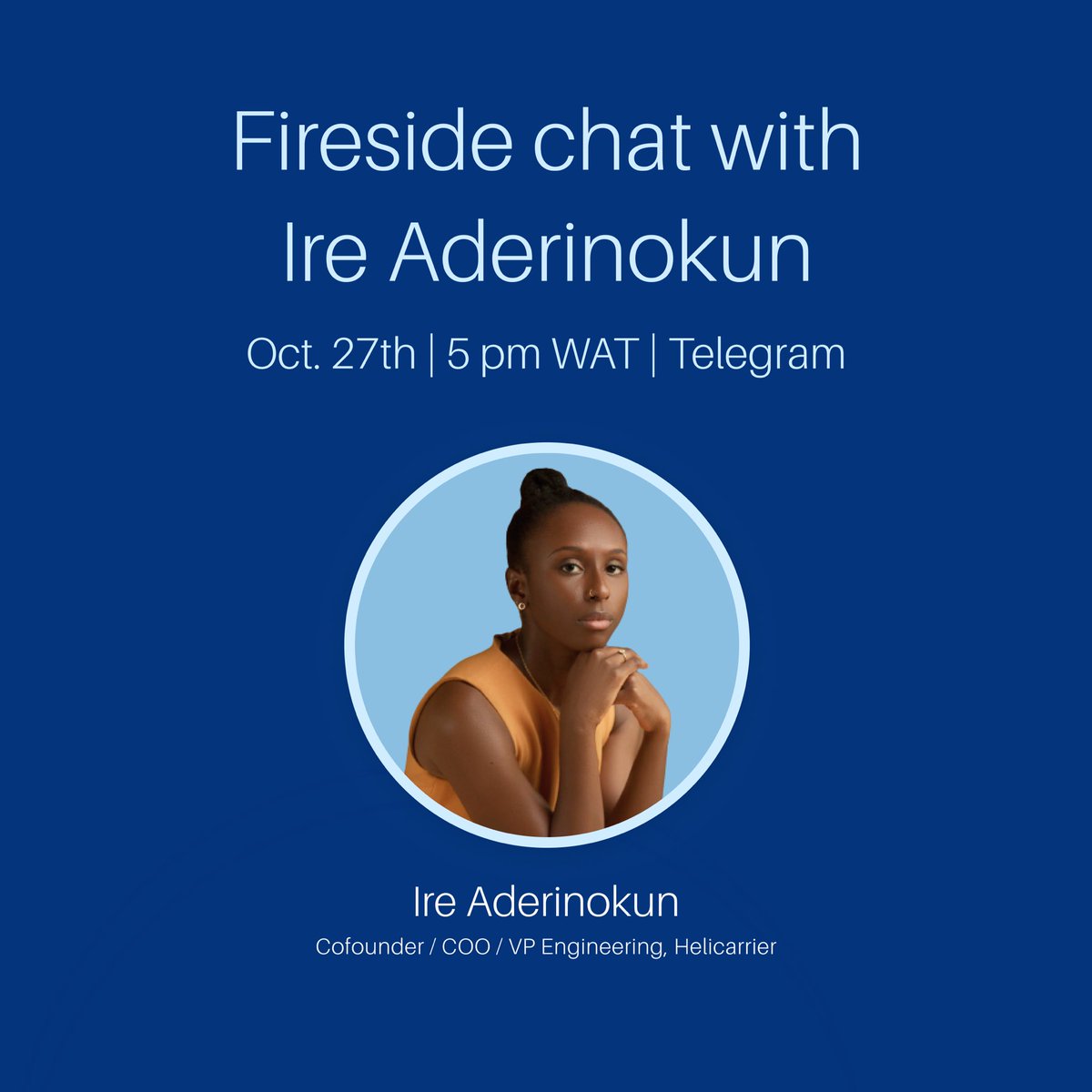 Ingressive4Good's tweet photo. We have big news🥳 @ireaderinokun
will be speaking with our #1000WomenInSoftwareDev about building a career in software development today🥳🎉
Set your reminders! 🚀
If you’re one of our #1000womeninsoftwaredev let’s know🎉🎉 https://t.co/NzomH2wtZc
