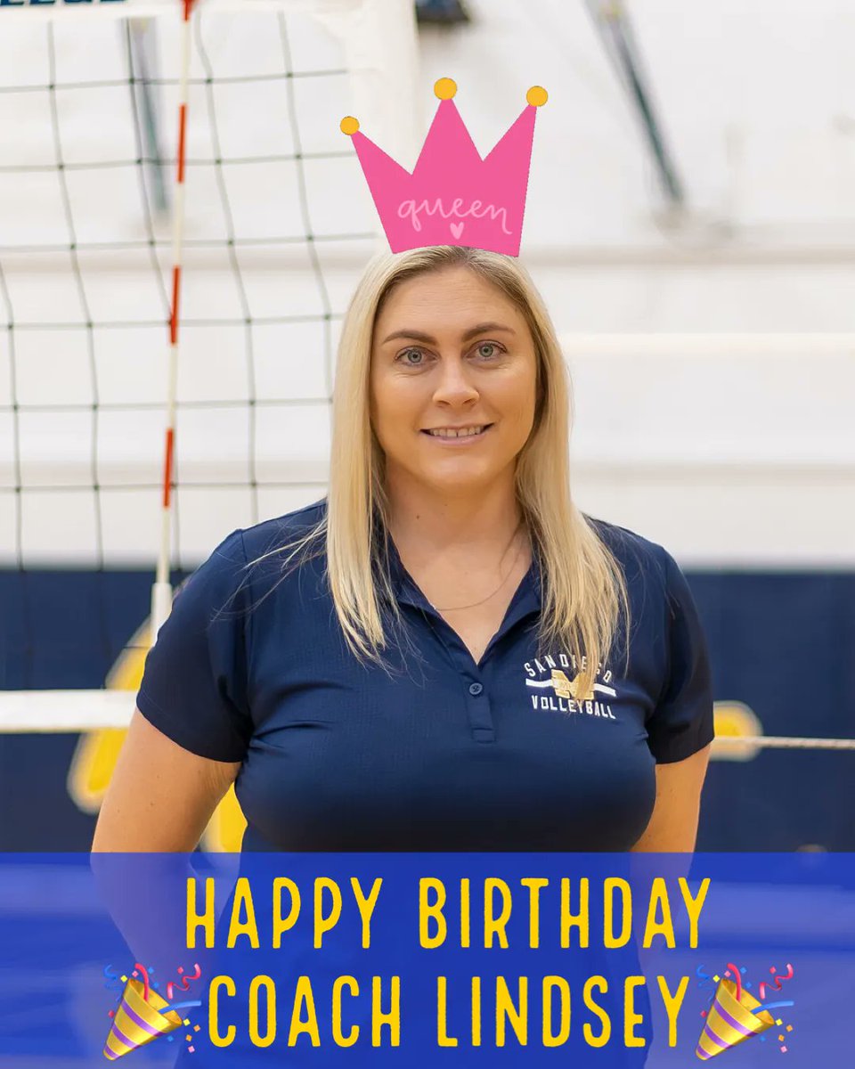 sd_mesavball's tweet photo. 🎉HAPPY HAPPY BIRTHDAY TO COACH LINDSEY!! We love you and thank you for all you do!!💕🏐@calilindsey aka KJ
#gomesa https://t.co/sR5qSKTUqP