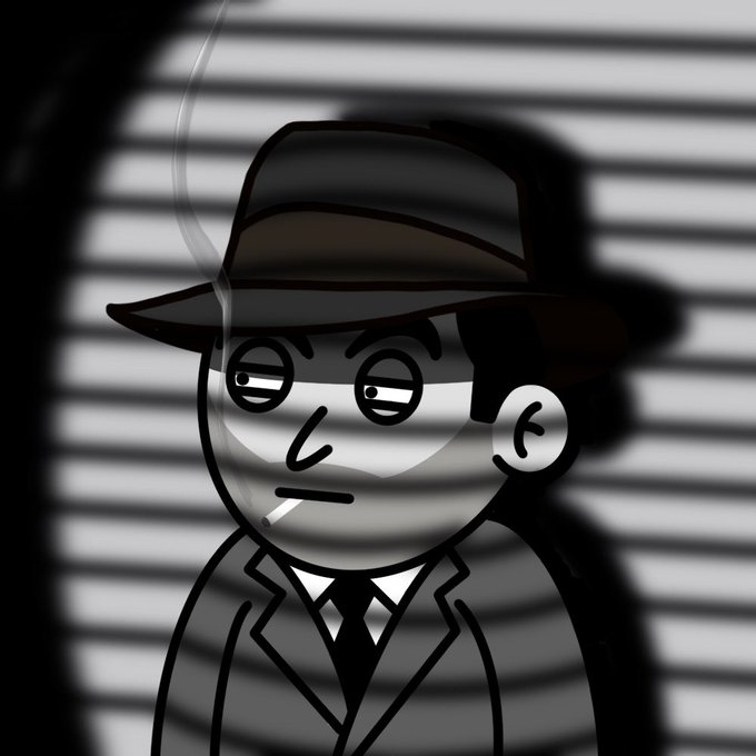 NftsSuper's tweet photo. Cue rainfall and haunting sax riff.. “I’ve buried every tough guy who tried their luck. Tonight, one more will feel the reaper’s breath on his neck as my tommy gun sends him to his final destination…” #NFT #NFTs #nftcommunity #NFTartist #noir #oddville #nftart https://t.co/oRJAkJGGnH