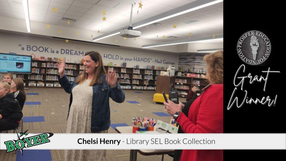 ProsperISD's tweet image. Congratulations to our Boyer Teacher Grant winners! Kristen Woodruff and Chelsea Henry! They are bringing Orton Gillingham Digital Resources and a  Libarary SEL Book Collection to Boyer students. #ProsperProud #PEFTeacherGrants