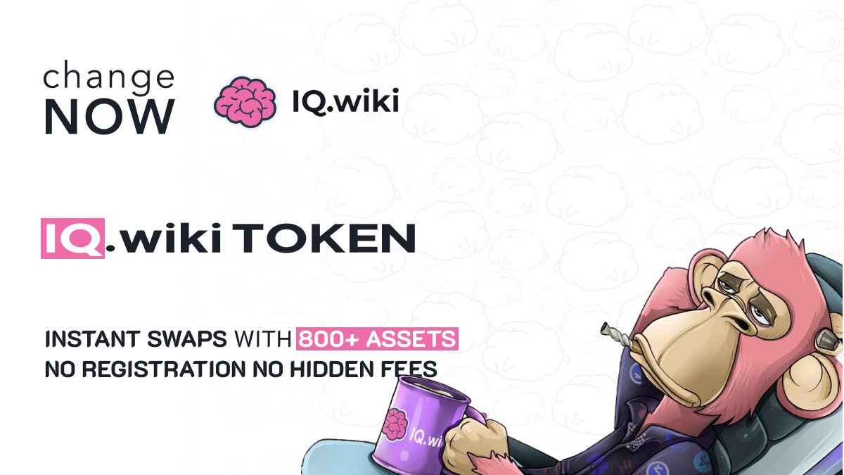 $IQ is now available for instant swaps! $IQ powers IQ.Wiki (formerly @Everipedia) – the world's 🌎 largest blockchain and crypto encyclopedia! Exchange $IQ Token with 800+ assets – easy and fast: 📍 bit.ly/swapIQhere