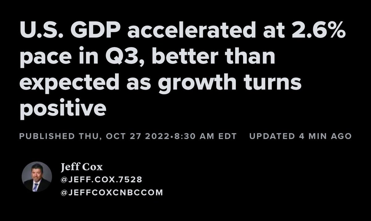 GDP 🇺🇸 tăng 2.6% Q3, cao hơn ước tính 2.3%